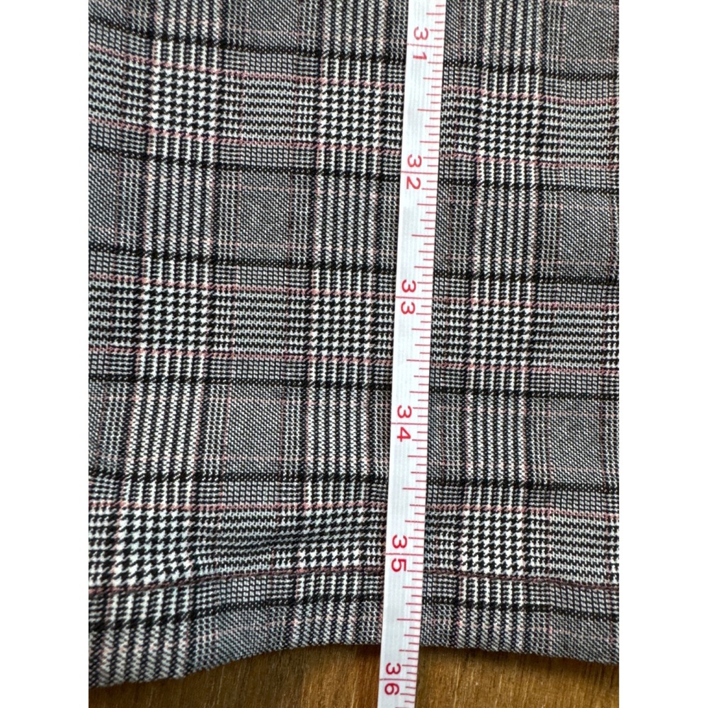 Tommy Hilfiger Plaid Ankle Pants Womens 10 Grey Excellent Slim Leg Trousers - Picture 5 of 10